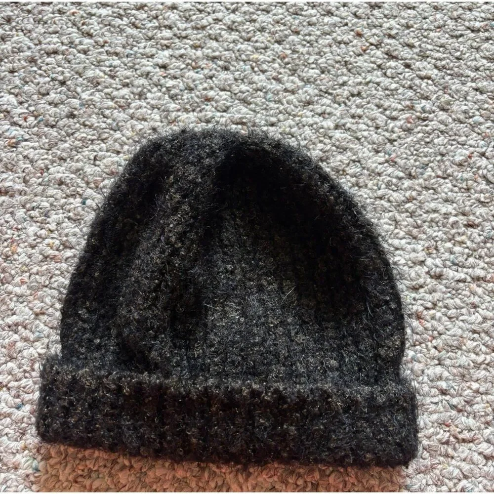 Black Knitted Beanie